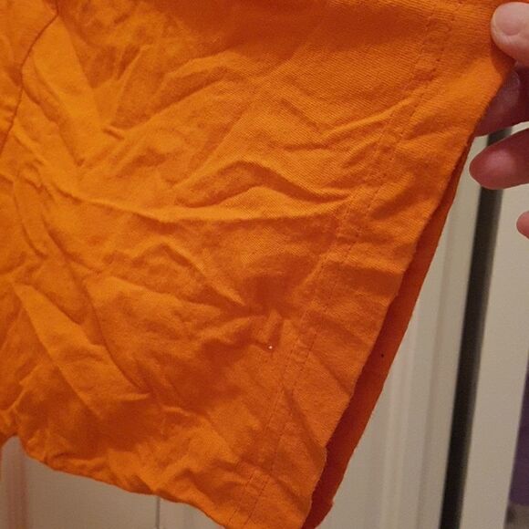 Vintage orange top woman XL tee 100% cotton - Picture 4 of 6
